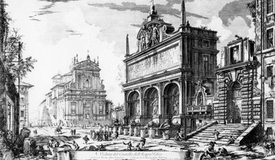 Ansicht der Fontana dell